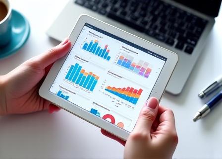 Grafico di crescita e risparmio di tempo tramite automazione